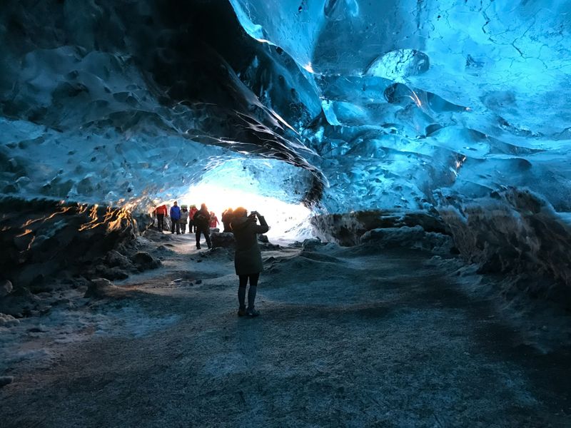 Crystal ice cave